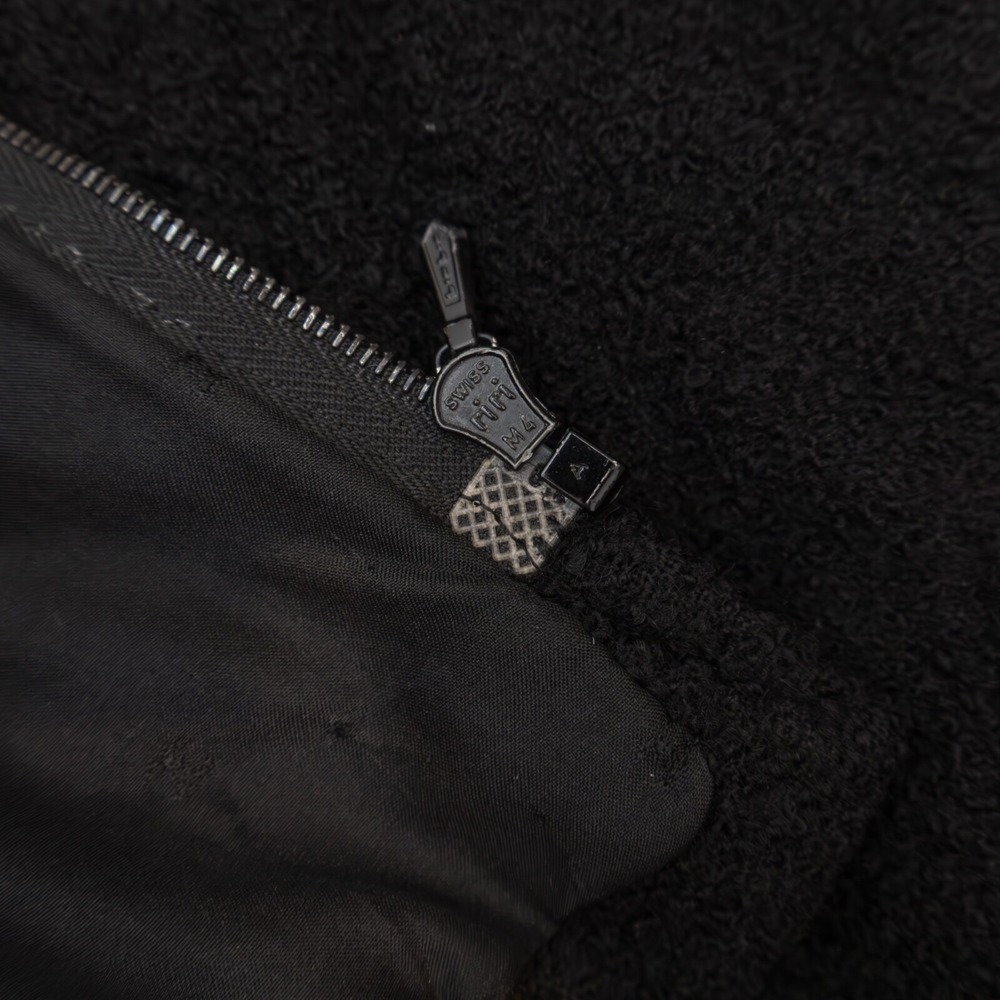 RARE Chanel Vintage S/S 1993 Circa Black Tweed‎ Corset with Gold Clover Buttons - Picture 8 of 10